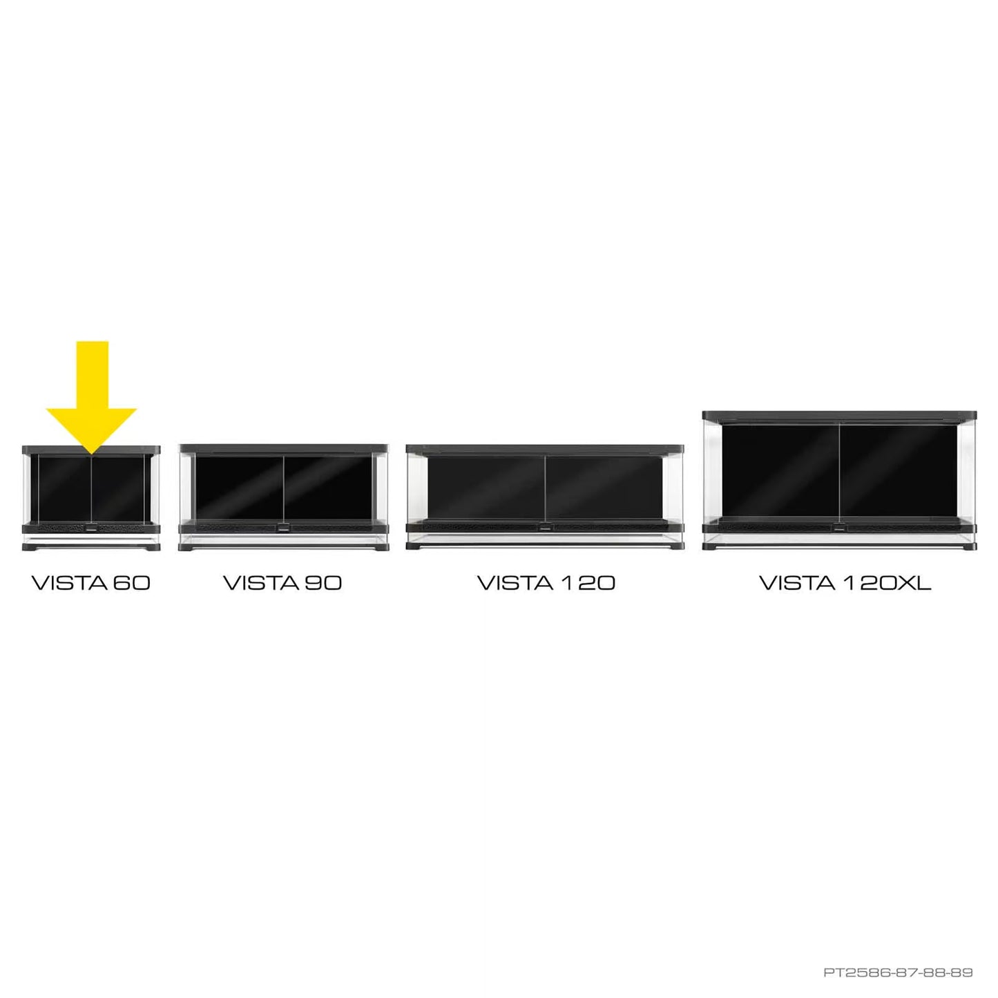 Exo Terra Vista 60 Panoramic Terrarium – 24"x18"x18" (Flat-Pack)