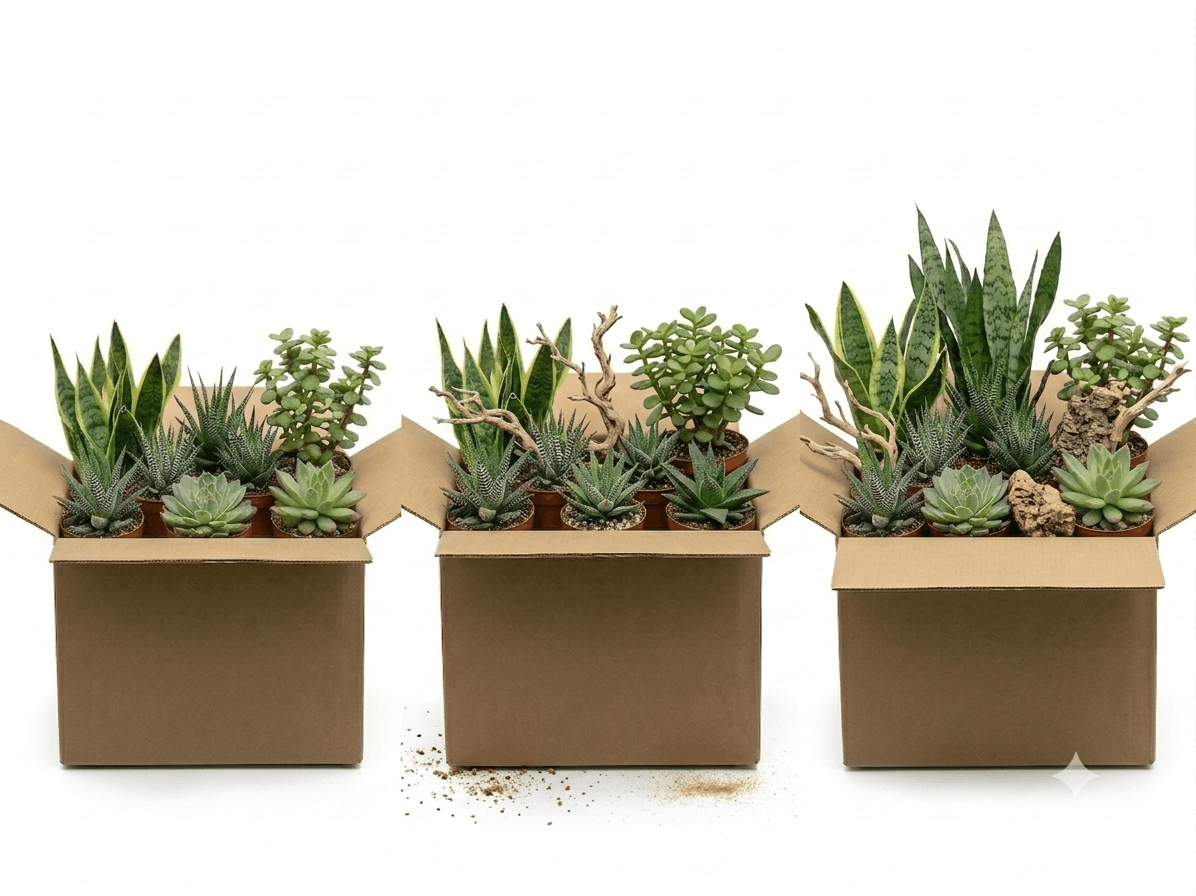 Desert Dynasty Plant Package – For Bearded Dragons, Leopard Geckos, & Arid Species