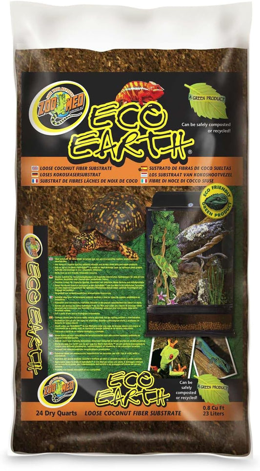 Zoo Med Eco Earth Coconut Fiber Substrate -24 qt