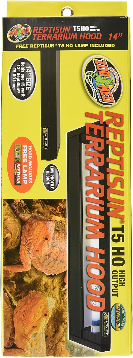 Zoo Med ReptiSun® T5-HO Terrarium Hood – 14"