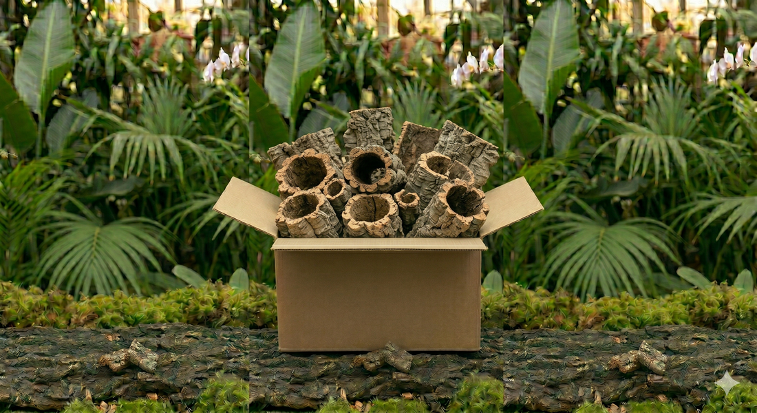 Bulk Mixed Cork Bark Flats & Rounds | 10 lb & 20 lb Boxes – Major ...