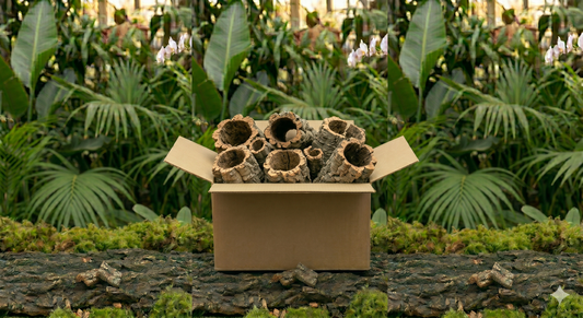 Natural Virgin Cork Bark Rounds – Bulk "Big League" 10 lb & 20 lb Boxes
