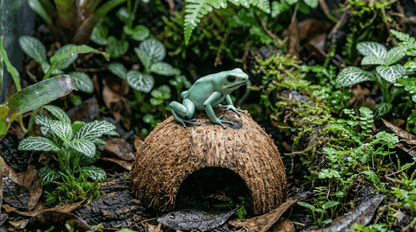 Mint Terribilis Dart Frog (Phyllobates terribilis) – The Fearless Titan of the Vivarium