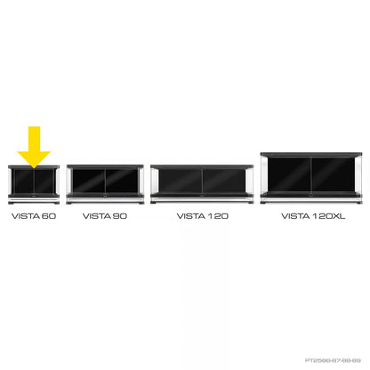Exo Terra Vista 60 Panoramic Terrarium – 24"x18"x18" (Flat-Pack)