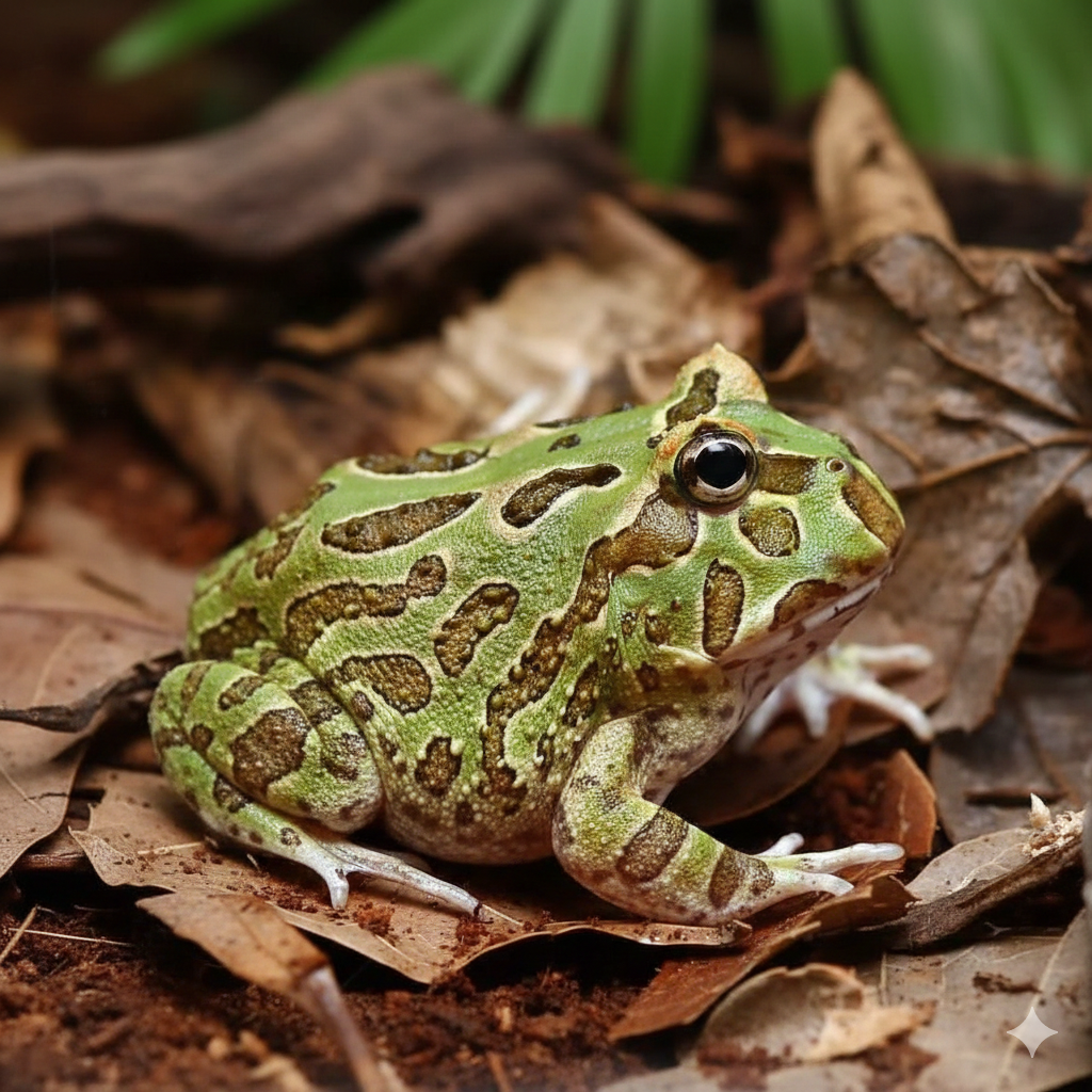 Peppermint Pacman Frog for Sale | Blue-Green Horned Frog Morph – Major ...